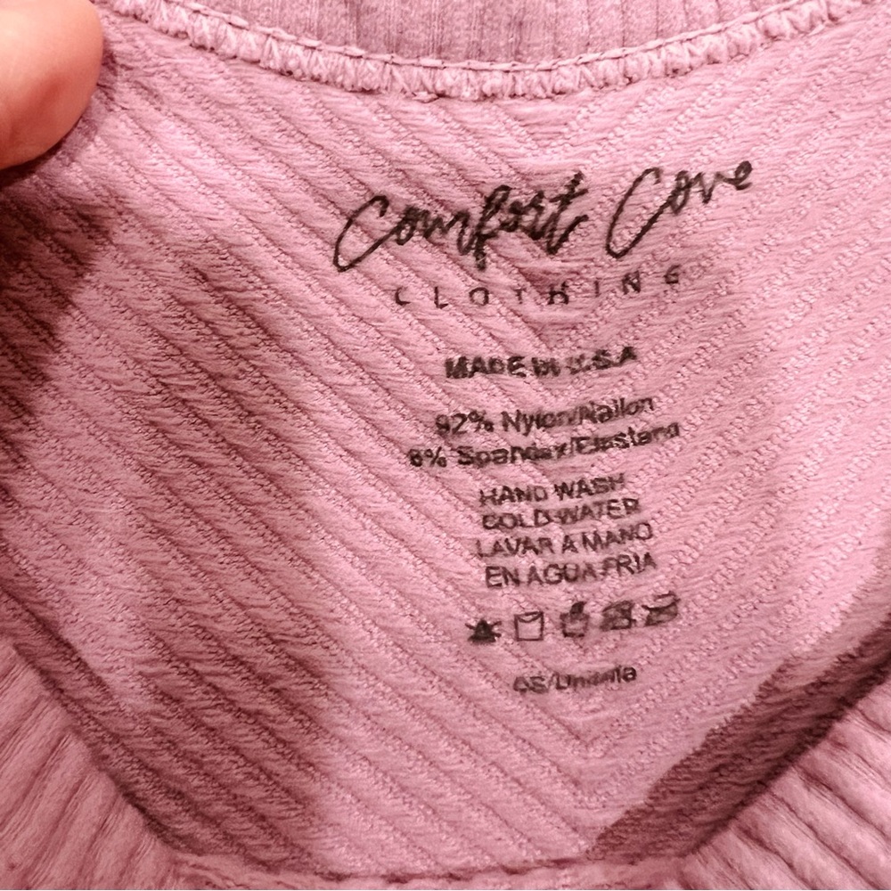 Pink Cropped Tank Top - Picture 2 of 3